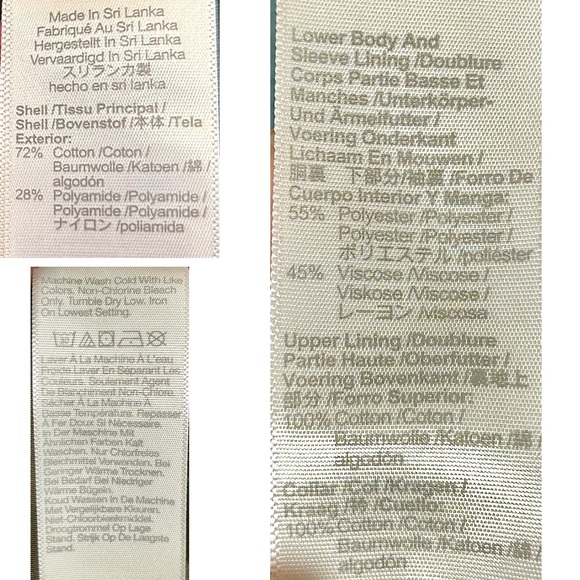 NWT Madewell Waxed Zip-Front Jacket in Trench Green, Corduroy Collar, NW759, M - Picture 15 of 16